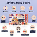 Montessori Busy Board for Toddlers - Wooden Activity Board to Inspire Play & Foster Early Development BB55 - Kindlytoys