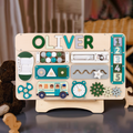 Montessori Busy Board for Toddlers - Wooden Activity Board to Inspire Play & Foster Early Development BB55 - Kindlytoys